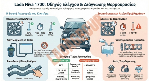 ΘΕΡΜΟΚΡΑΣΙΑ ΣΕ LADA NIVA 1700 FULL INJECTION 