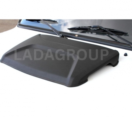 Σετ αεραγωγοί καπο και πίσω κολόνας Lada Niva μαύροι Ν2